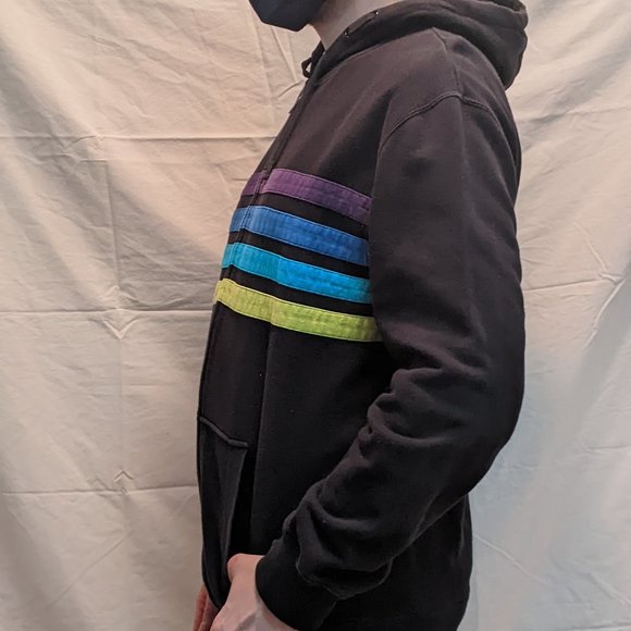 RARE Element Y2K Zip Up Hoodie (Black) - Picture 4 of 9